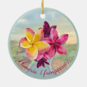 Plumeria Keramisch Ornament (Achterkant)