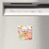Plumeria Kleur Save the Date Magnet (Insitu (Vaatwasser))