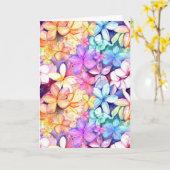 Plumeria Kleurrijke Tropische Bloemkaart Kaart (Gele Bloem)