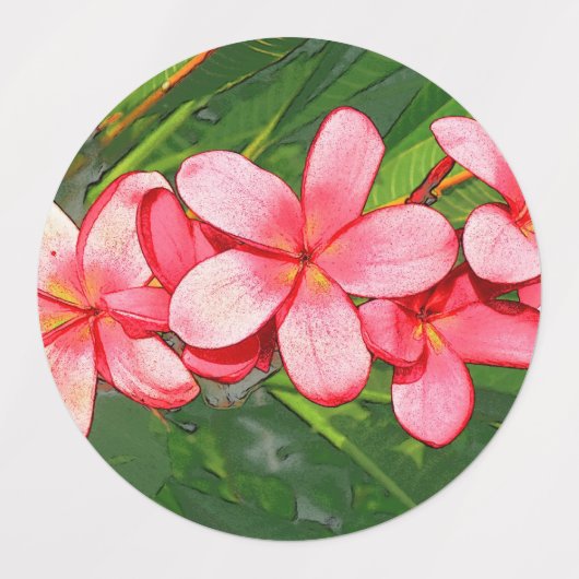 plumeria labels (Design 1)