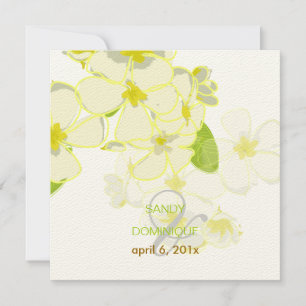 Plumeria Leis bestemmingsbruiloft Kaart