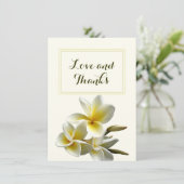 Plumeria Love and Bedankt Wedding Gift (Staand voorkant)