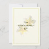 Plumeria Love and Bedankt Wedding Gift (Achterkant)