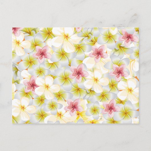 Plumeria Love Me Briefkaart (Voorkant)