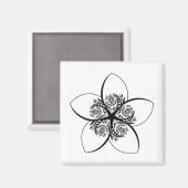 plumeria magneet (Voorkant / Achterkant)