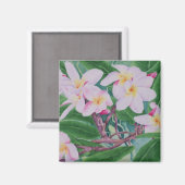 Plumeria Magnet (Voorkant / Achterkant)