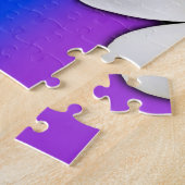 Plumeria met regenboogkleuren, legpuzzel (Zijkant)