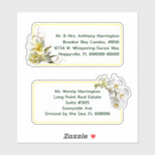 Plumeria n Orchids Voorbedrukte mailinglabels Sticker (Vel)