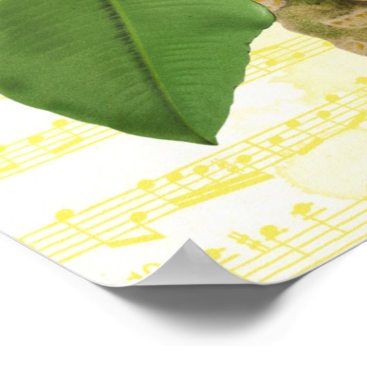  Plumeria on Music Poster (Hoek)
