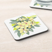 Plumeria Onderzetter Set van 6 (Linkerzijde)