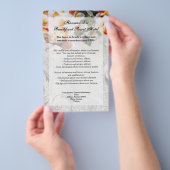 Plumeria Orchid Lei in Sand Program Flyer (Hand)