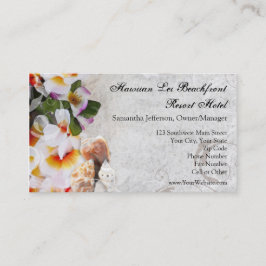 Plumeria Orchid Lei Visitekaartjes