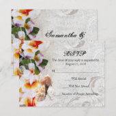 Plumeria Orchidee Lei in het Zand RSVP Beach Bruil (Voorkant / Achterkant)