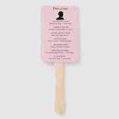 Plumeria order of service handwaaier (Achterkant)