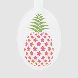 Plumeria Pineapple Ornament