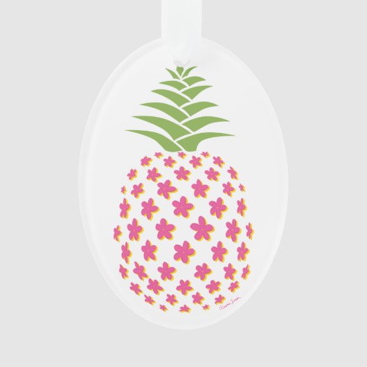 Plumeria Pineapple Ornament (voorkant)