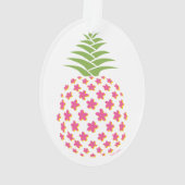 Plumeria Pineapple Ornament (achterkant)