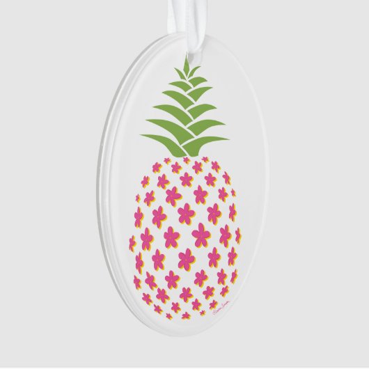 Plumeria Pineapple Ornament (voorkant)