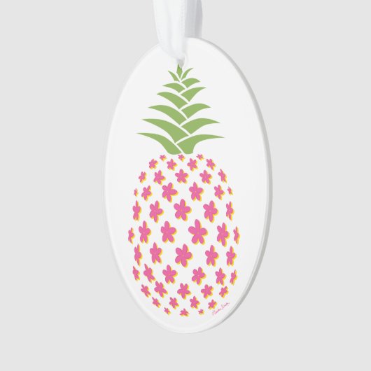 Plumeria Pineapple Ornament (voorkant)
