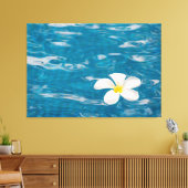 Plumeria Pool Wrapped Canvas Art (Insitu (Woonkamer))