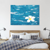 Plumeria Pool Wrapped Canvas Art Afdruk (Insitu (Slaapkamer))