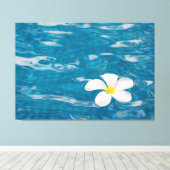 Plumeria Pool Wrapped Canvas Art Afdruk (Insitu (Houten vloer))