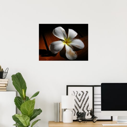 Plumeria Poster (Thuiskantoor)