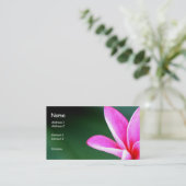 Plumeria-profielkaart Visitekaartje (Staand voorkant)