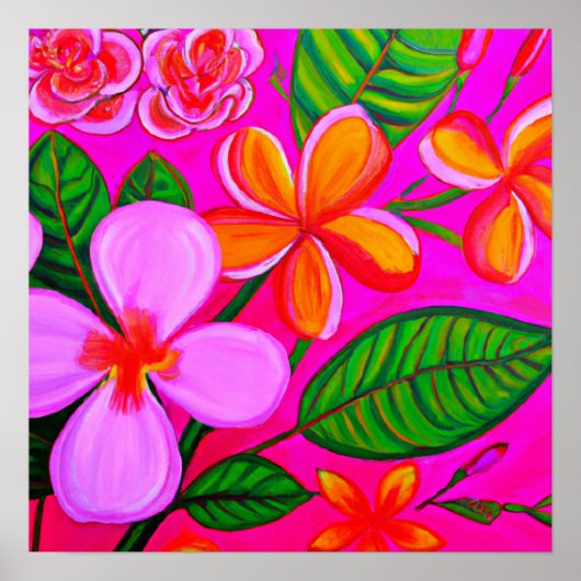 Plumeria Punch Poster (Voorkant)