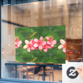 plumeria raamsticker (Cafe Raam)