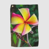 Plumeria rubra golfhanddoek (Voorkant)