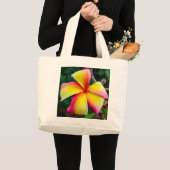 Plumeria rubra grote tote bag (Voorkant (product))