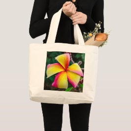 Plumeria rubra grote tote bag