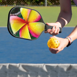 Plumeria rubra pickleball paddle