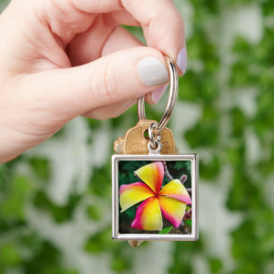 Plumeria rubra sleutelhanger