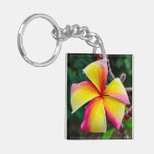 Plumeria rubra sleutelhanger (Voorkant Links)