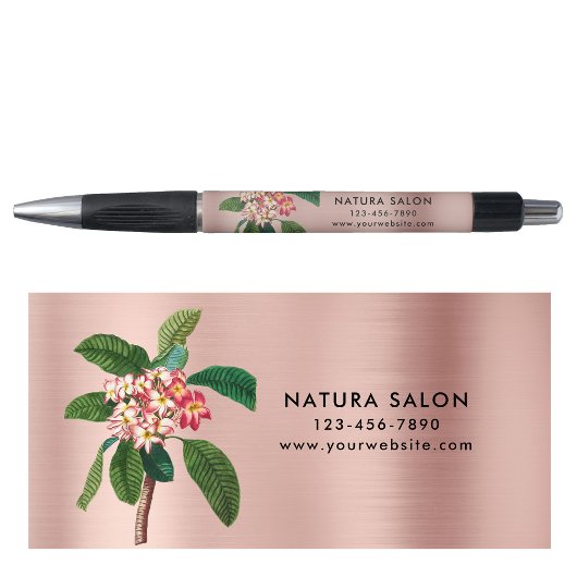 Plumeria Salon Business Promotie Roos Gold Pen
