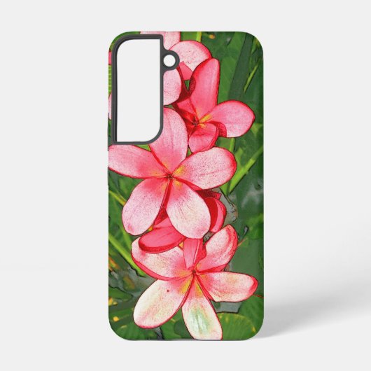 plumeria samsung galaxy hoesje (Achterkant)