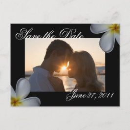 Plumeria Save the Date Briefkaart
