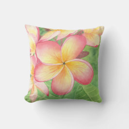 Plumeria schilderij kussen