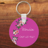 Plumeria Sleutelhanger (Voorkant)
