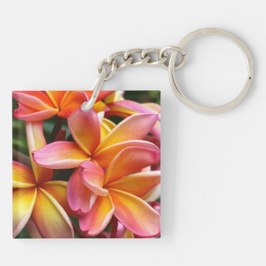 Plumeria Sleutelhanger (Achterkant)