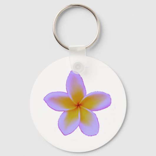 Plumeria Sleutelhanger (Voorkant)