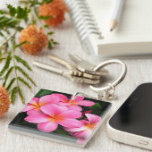 Plumeria Sleutelhanger (Voorkant Rechts)