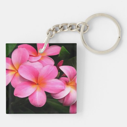 Plumeria Sleutelhanger (Achterkant)