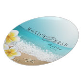 Plumeria Starfish Beach Tropical Hawaii Bord (Linkerzijde)