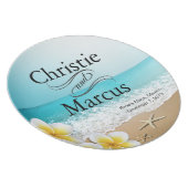 Plumeria Starfish Beach Tropical Hawaii Melamine+bord (Rechter zijde)