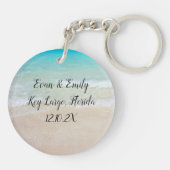 Plumeria Starfish Hartelijk dank voor gasten Sleutelhanger (Achterkant)