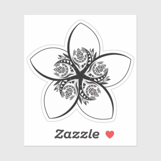 plumeria sticker (Vel)