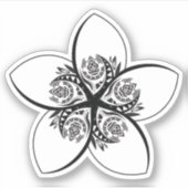 plumeria sticker (Voorkant)